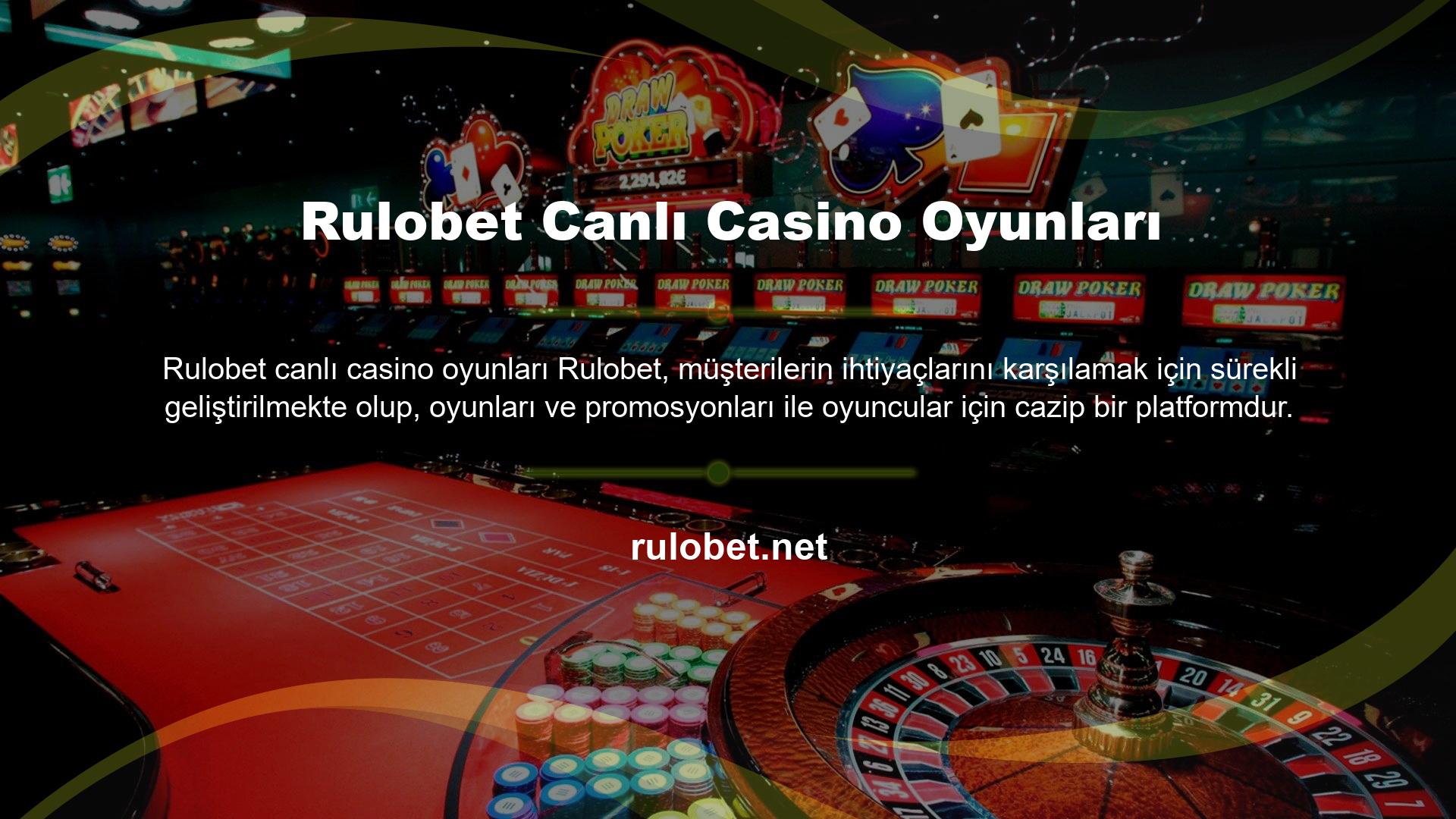 Özellikle spor bahisleri ve canlı casino oyunları ile popülerliğini artıran Rulobet, güvenilir ve heyecanlı bir deneyim yaşatır