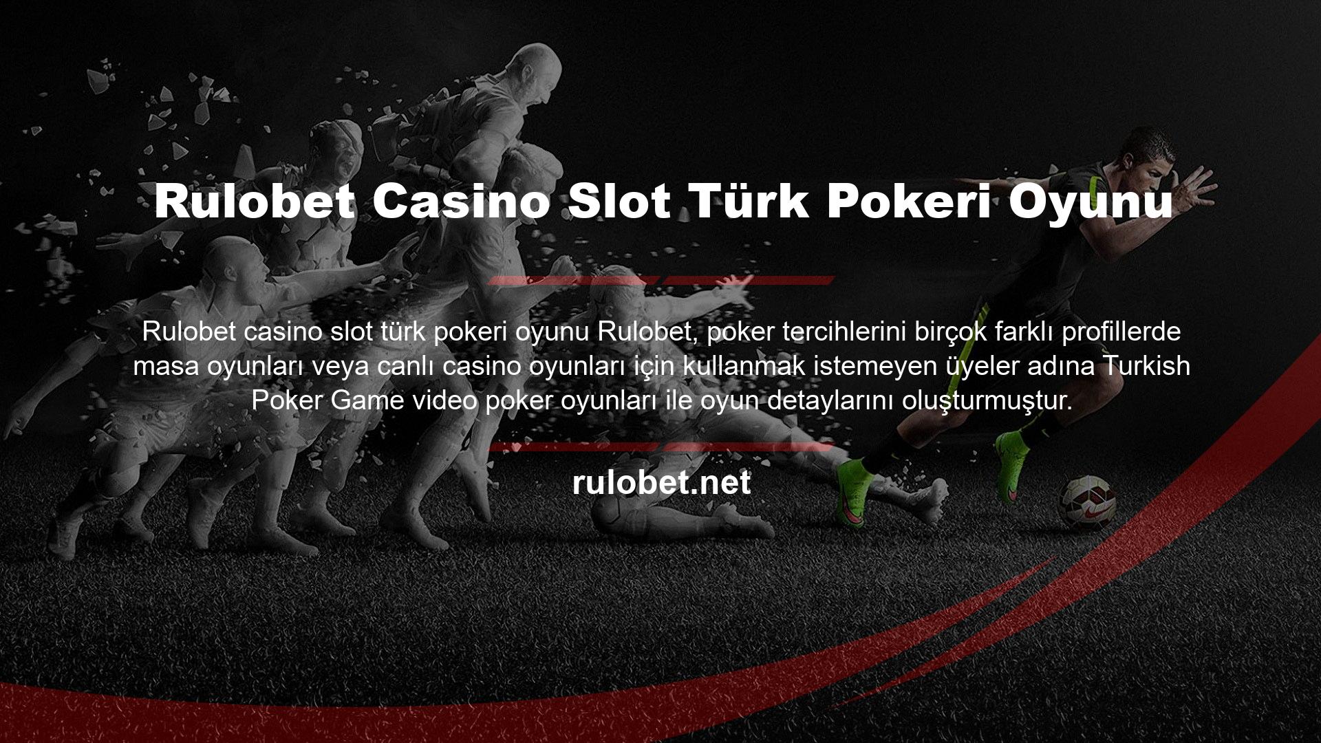 Rulobet Casino Slot Türk Pokeri Oyunu