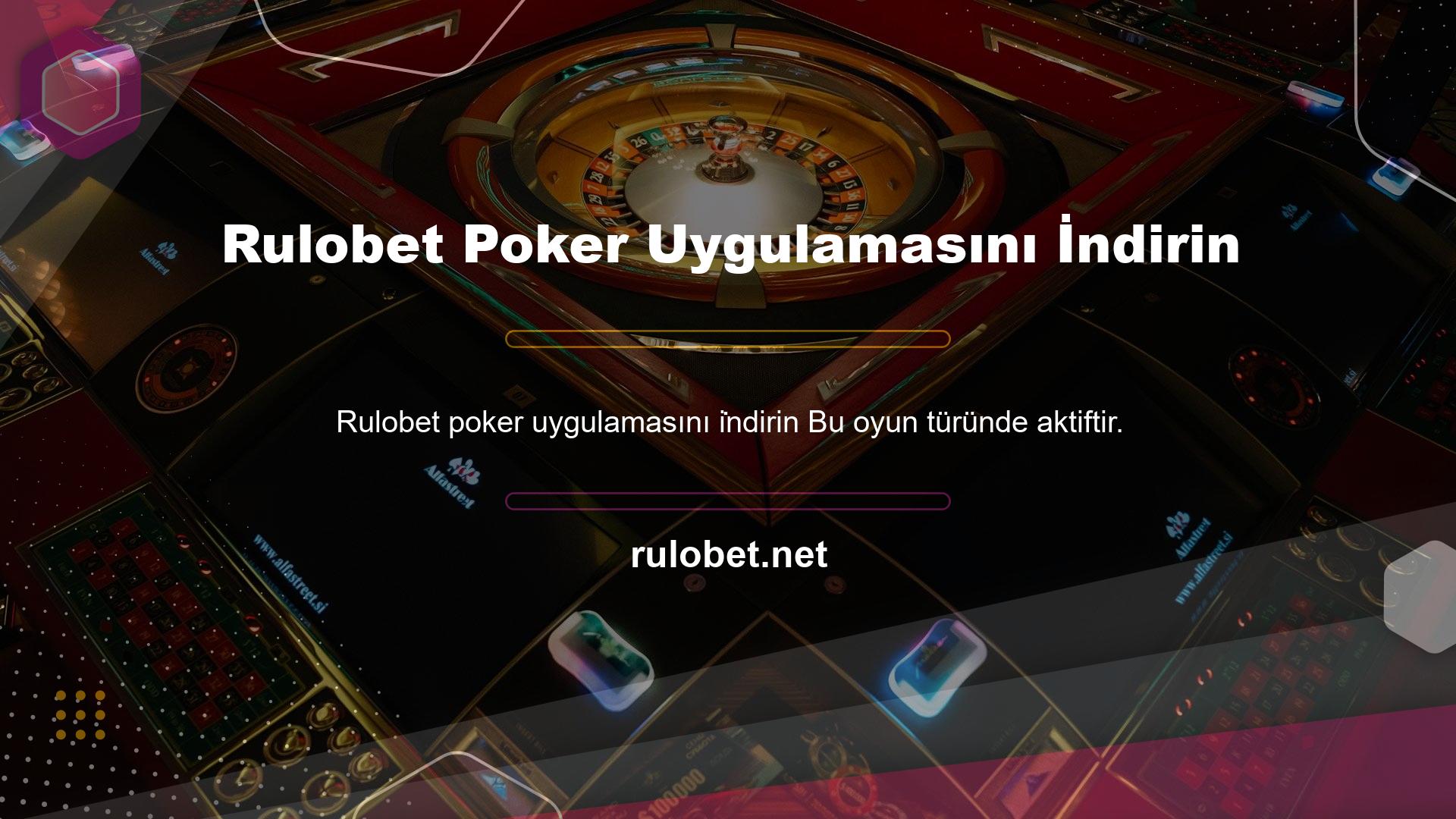 Rulobet Poker Uygulamasını İndirin