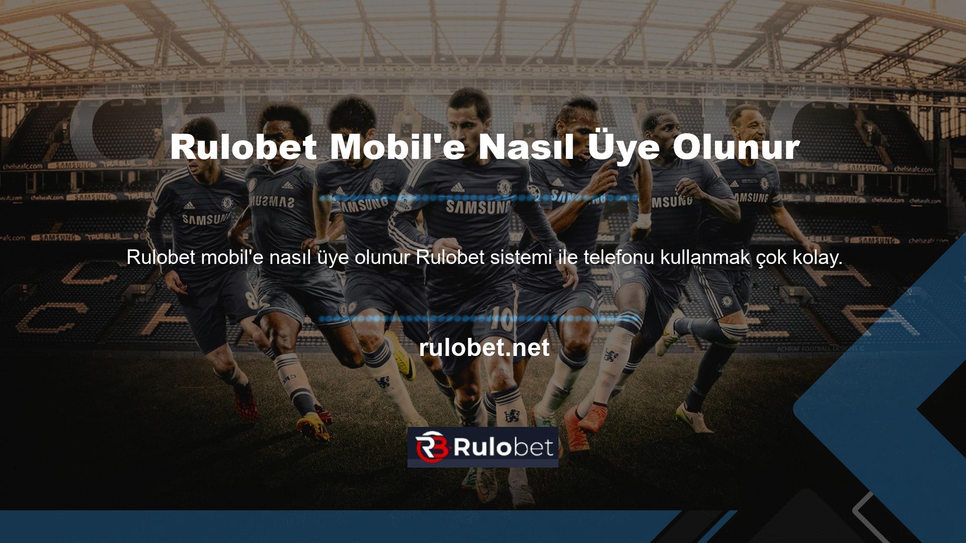 Rulobet mobil kayıt işlemi cep telefonunuzdan yapılabilmektedir