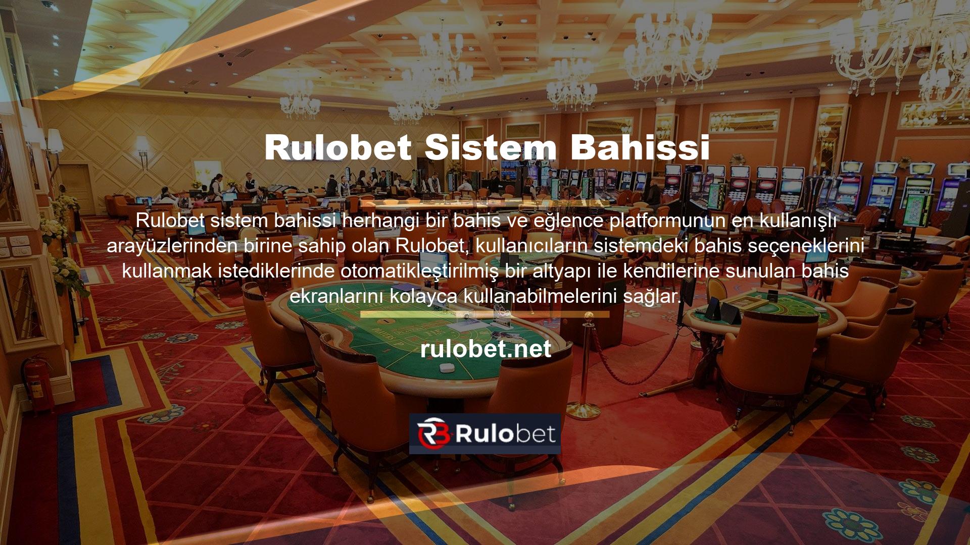 Seçtiği tahmin sayısına göre opsiyon sistemini görüntüleyebilen bir kullanıcı Rulobet sistemine nasıl bahis oynayabilir? Bu nedenle zaman ve emek harcamadan Rulobet ile bahis oynamanın keyfine varabilirsiniz